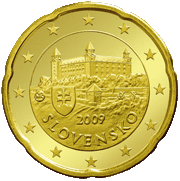 Schloß Bratislava und nationales Emblem (Bratislava castle and the national emblem)
